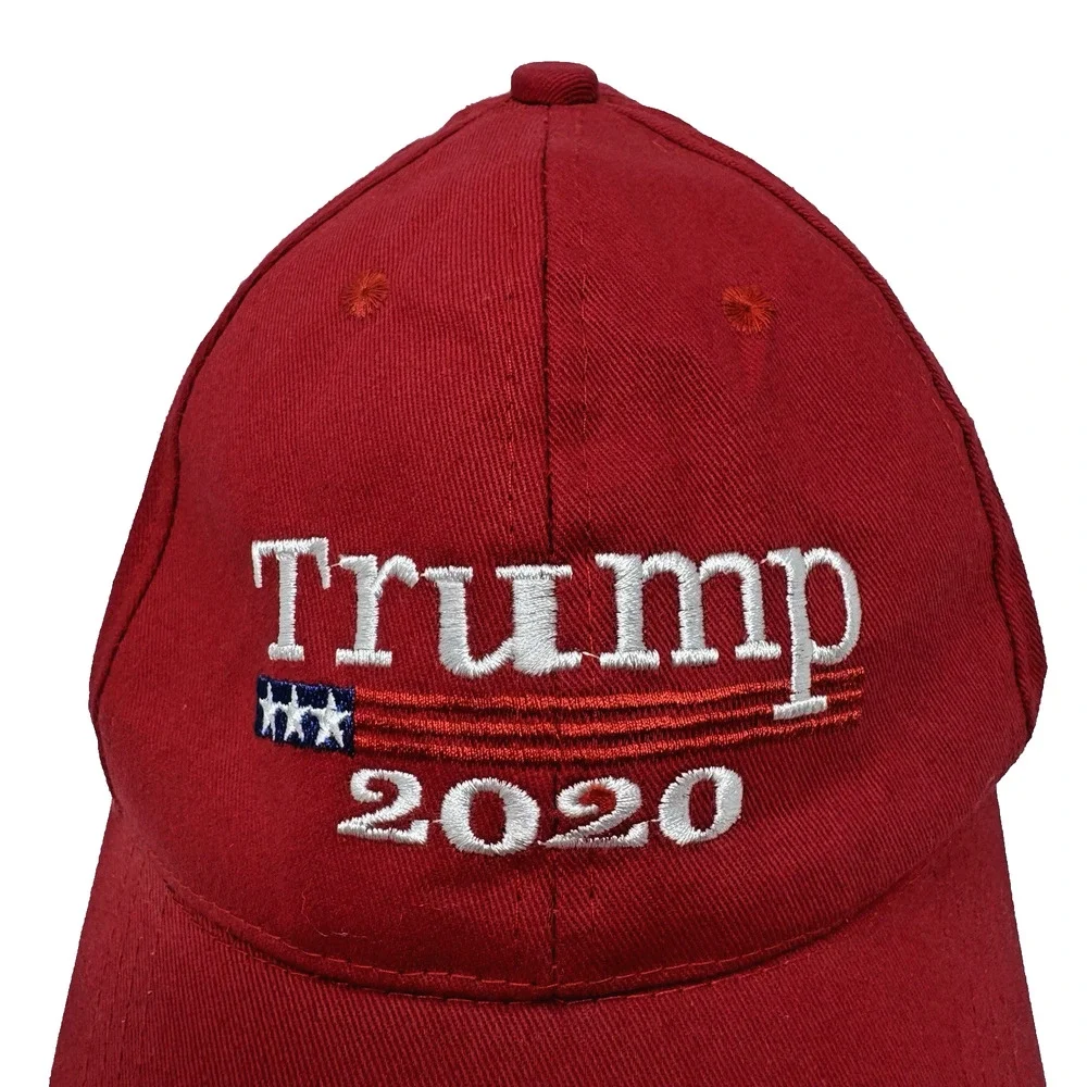 Donald Trump Pence 2020 Red Adjustable Baseball Hat Cap MAGA President EUC